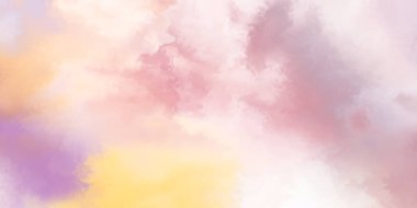 Modern fırça darbeleri. Poster, duvar sanatı, afiş, kart, kitap kapağı veya ambalaj için rahatlatıcı kompozisyonun yumuşak renkli çizimi. Pastel renklerle suluboya. 