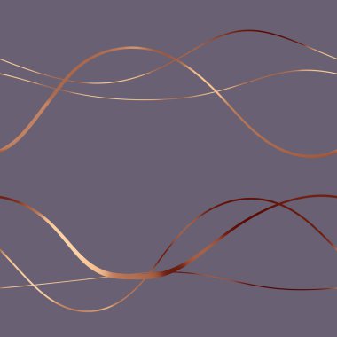 Dalgalı yansıtıcı çizgilerin kusursuz deseni. Lüks minimalist malzeme. Süs dalgasıyla dekoratif motif. Web, kartvizit, davetiye, poster, tekstil baskısı için zarif duvar kağıdı.