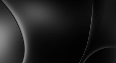 Web sitesi, poster, marka kimliği, broşür, sunum şablonu için lüks koyu bir arka plan. Dalgalı şekilli kaliteli tasarım. Dalgalanmalı soyut arkaplan. Pankart veya kapak tasarımı için dekorasyon.