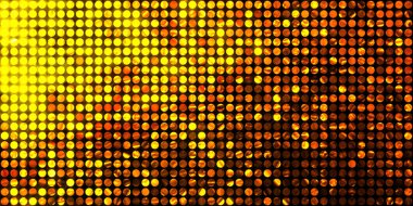 Parlayan ışıklar siyah arka planda parti izleri. Sahne veya stadyum ışıklarının dijital illüstrasyonu. Parlak desenli duvar kağıdı. Sahne ışıkları ile renkli ışıkların ihtişamlı arkaplanı.