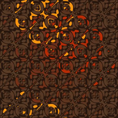 Yaratıcı karalama sanatı farklı şekil ve dokulara sahip kusursuz desen. Kolaj. Sanatsal arka plan. Soyut duvar kağıdı. Dekoratif hippi fayansları.