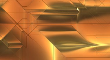 Parlak saten kaplama yüzey teknolojisi 3 boyutlu desen. Lüks yansımalı metal panel dokusu. Arkaplan, duvar kağıdı, uzay gemisi gövdesi için cilalanmış geometrik metal yansıtıcı fütüristik malzeme.