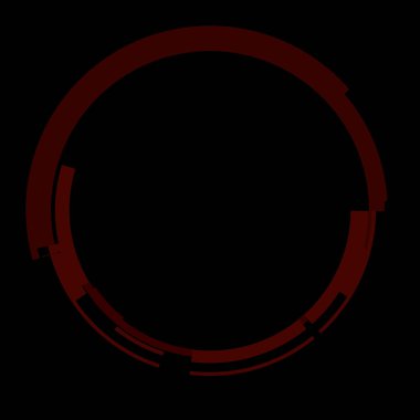 Fütürist dairesel gövde arayüzü elementi. Soyut çember geometrik arkaplan. Dijital teknolojinin grafiksel çizimi.