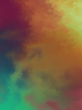 Modern fırça darbeleri. Poster, duvar sanatı, afiş, kart, kitap kapağı veya ambalaj için rahatlatıcı kompozisyonun yumuşak renkli çizimi. Pastel renklerle suluboya. 