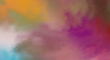 Modern fırça darbeleri. Poster, duvar sanatı, afiş, kart, kitap kapağı veya ambalaj için rahatlatıcı kompozisyonun yumuşak renkli çizimi. Pastel renklerle suluboya. 