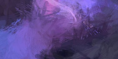 Soyut arkaplanda pürüzlü fırça darbeleri. Fırça boyası. Renkli boya darbeleri. Eşsiz duvar sanatı. Tuvaldeki modern sanat. Renkli çağdaş sanat eserleri.