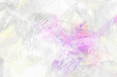 Soyut arkaplanda pürüzlü fırça darbeleri. Fırça boyası. Renkli boya darbeleri. Eşsiz duvar sanatı. Tuvaldeki modern sanat. Renkli çağdaş sanat eserleri.