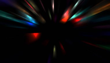 Parlayan yıldızın patlaması. Dinamik renkli arkaplan resmi. Parıldayan ışıklar duvar kağıdı. Tasarımınız için canlı şablon.