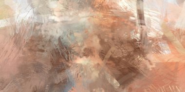 Soyut arkaplanda pürüzlü fırça darbeleri. Fırça boyası. Renkli boya darbeleri. Eşsiz duvar sanatı. Tuvaldeki modern sanat. Renkli çağdaş sanat eserleri.