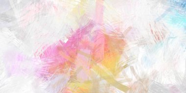 Soyut arkaplanda pürüzlü fırça darbeleri. Fırça boyası. Renkli boya darbeleri. Eşsiz duvar sanatı. Tuvaldeki modern sanat. Renkli çağdaş sanat eserleri.