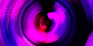 Fotoğraf makinesi konsepti. Soyut arkaplan. Dönen ışık ışınları. Hareketli kavramsal duvar kağıdı. Grafik dijital illüstrasyon. Parlayan neon ışıkları. Parlak sunum tasarım şablonu.