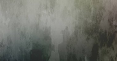 Gotik bir duvarda sıkıntılı ve kirli desenler var. Lekeli renkli hasarlı şablon. Tasarımınız için doku ve elementler. Pis duvar kâğıdı. Grunge arkaplanı.