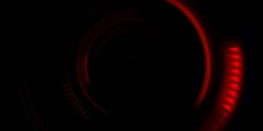 Fotoğraf makinesi konsepti. Soyut arkaplan. Dönen ışık ışınları. Hareketli kavramsal duvar kağıdı. Grafik dijital illüstrasyon. Parlayan neon ışıkları. Parlak sunum tasarım şablonu.