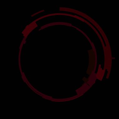 Fütürist dairesel gövde arayüzü elementi. Soyut çember geometrik arkaplan. Dijital teknolojinin grafiksel çizimi.