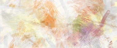 Soyut arkaplanda pürüzlü fırça darbeleri. Fırça boyası. Renkli boya darbeleri. Eşsiz duvar sanatı. Tuvaldeki modern sanat. Renkli çağdaş sanat eserleri.