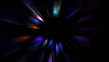 Parlayan yıldızın patlaması. Dinamik renkli arkaplan resmi. Parıldayan ışıklar duvar kağıdı. Tasarımınız için canlı şablon.