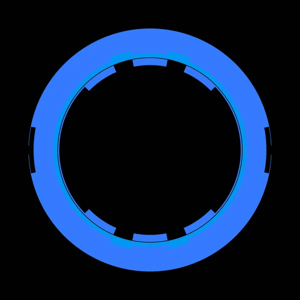 Futurisztikus Kör Alakú Hud Interfész Elem Absztrakt Kör Geometriai Háttér — Stock Fotó