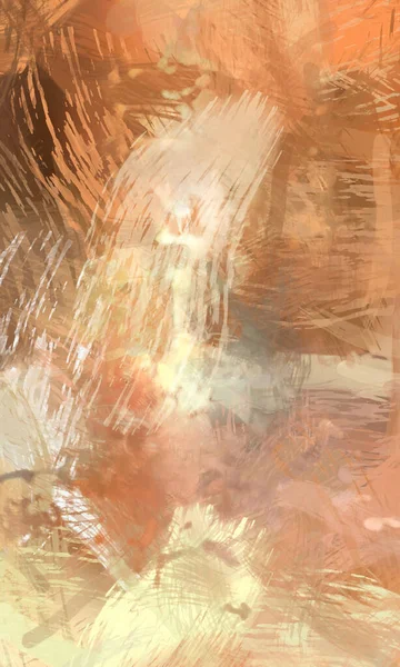 Soyut arkaplanda pürüzlü fırça darbeleri. Fırça boyası. Renkli boya darbeleri. Eşsiz duvar sanatı. Tuvaldeki modern sanat. Renkli çağdaş sanat eserleri.