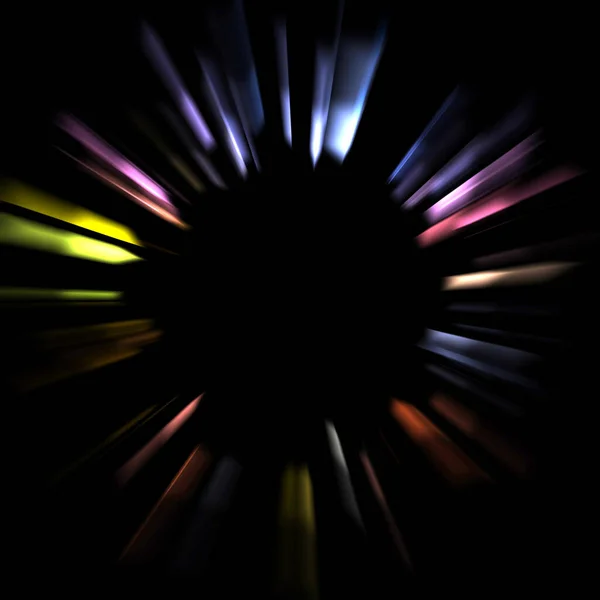 Fundo Fresco Explosões Luz Vívidas Vibrantes Exibição Luzes Brilhantes Coloridas — Fotografia de Stock