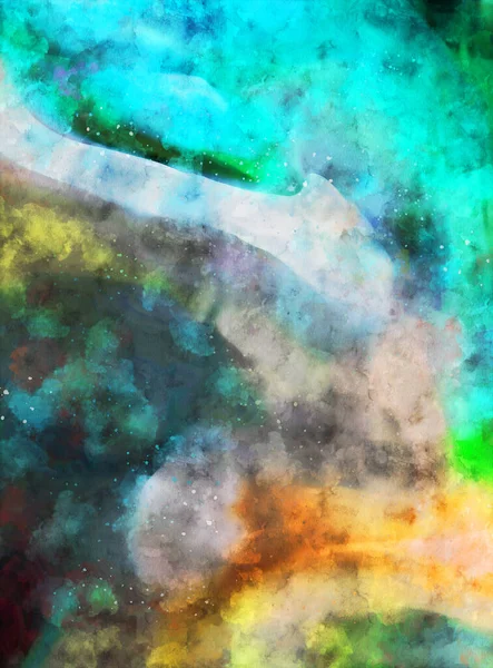 Aquarelle Mönster Illustration Samtida Och Modern Struktur Abstrakt Färg Målning — Stockfoto