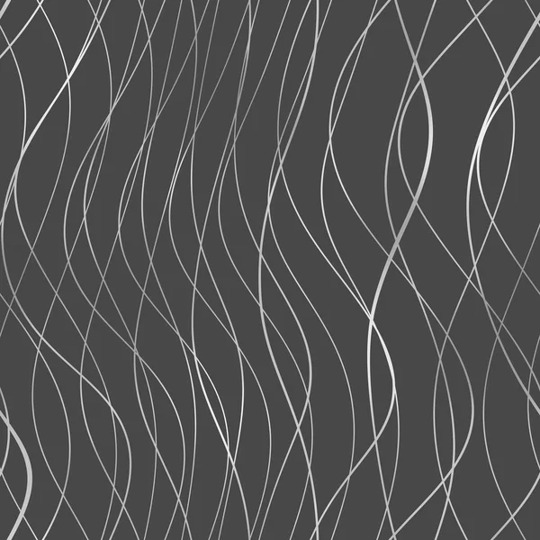 Nahtloses Muster Wellenförmiger Reflektierender Linien Luxuriöses Minimalistisches Material Dekoratives Motiv — Stockfoto