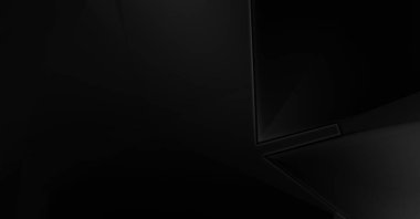 Lüks minimalist tasarım. Fütürist şablon. Karanlık elementleri olan birinci sınıf soyut duvar kâğıdı. Zarif bir zemin. Siyah üç boyutlu geometrik arkaplan. Poster, broşür, sunum için tasarım.