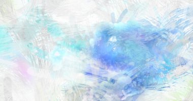 Soyut arkaplanda pürüzlü fırça darbeleri. Fırça boyası. Renkli boya darbeleri. Eşsiz duvar sanatı. Tuvaldeki modern sanat. Renkli çağdaş sanat eserleri.