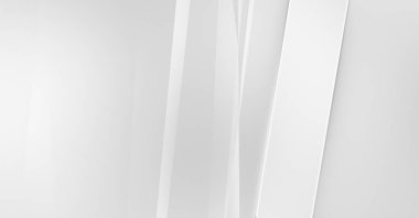 Soyut ışık fütüristik duvar kağıdı. Zarif, parlak çizgili arka plan. Geometrik katmanlı üç boyutlu beyaz arkaplan. Poster, broşür, sunum ve web sitesi için geometrik şablon tasarımı.