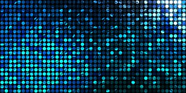 Parlayan ışıklar siyah arka planda parti izleri. Sahne veya stadyum ışıklarının dijital illüstrasyonu. Parlak desenli duvar kağıdı. Sahne ışıkları ile renkli ışıkların ihtişamlı arkaplanı.