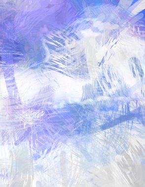 Soyut arkaplanda pürüzlü fırça darbeleri. Fırça boyası. Renkli boya darbeleri. Eşsiz duvar sanatı. Tuvaldeki modern sanat. Renkli çağdaş sanat eserleri.