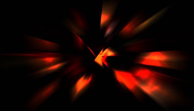 Parlayan ışıkları hareket ettirmenin havalı arka planı. Tasarımınız için canlı renkli bir portal şablonu. Işık ışınları ve hareket halindeki ışıldayan parçacıklar bir solucan deliği şekli oluşturuyor..