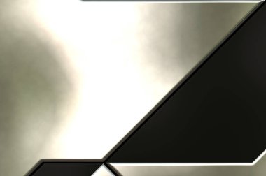 Üç boyutlu metalik doku. Uzay gemisi desenli yüzey. Aydınlık ve karanlık paneller. Fütürist soyut duvar kağıdı. Geometrik teknolojik yansıtıcı arkaplan.