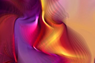 Hareketli girdapların soyut çizimi. Titreşimli renkli kıvrımların dönen akışı. Kıvrımlı ve kıvrımlı arka plan ve çizgiler. Garip duvar kâğıdı tasarımı. Dalgalanma arkaplanı.