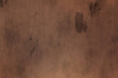 Gotik bir duvarda sıkıntılı ve kirli desenler var. Lekeli renkli hasarlı şablon. Tasarımınız için doku ve elementler. Pis duvar kâğıdı. Grunge arkaplanı.