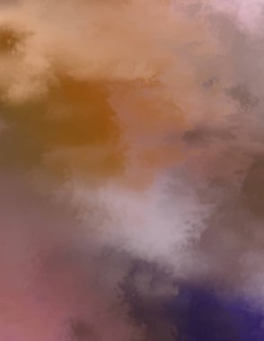 Modern fırça darbeleri. Poster, duvar sanatı, afiş, kart, kitap kapağı veya ambalaj için rahatlatıcı kompozisyonun yumuşak renkli çizimi. Pastel renklerle suluboya. 