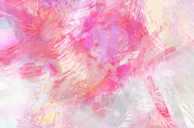 Soyut arkaplanda pürüzlü fırça darbeleri. Fırça boyası. Renkli boya darbeleri. Eşsiz duvar sanatı. Tuvaldeki modern sanat. Renkli çağdaş sanat eserleri.