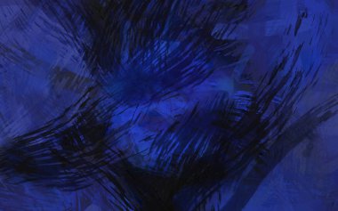 Soyut arkaplanda pürüzlü fırça darbeleri. Fırça boyası. Renkli boya darbeleri. Eşsiz duvar sanatı. Tuvaldeki modern sanat. Renkli çağdaş sanat eserleri.