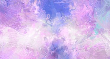 Soyut arkaplanda pürüzlü fırça darbeleri. Fırça boyası. Renkli boya darbeleri. Eşsiz duvar sanatı. Tuvaldeki modern sanat. Renkli çağdaş sanat eserleri.