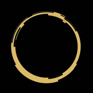 Fütürist dairesel gövde arayüzü elementi. Soyut çember geometrik arkaplan. Dijital teknolojinin grafiksel çizimi.