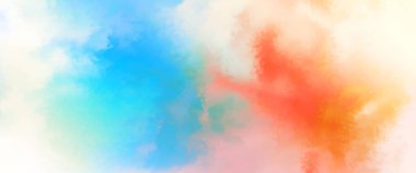 Modern fırça darbeleri. Poster, duvar sanatı, afiş, kart, kitap kapağı veya ambalaj için rahatlatıcı kompozisyonun yumuşak renkli çizimi. Pastel renklerle suluboya. 