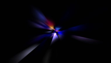 Parlayan yıldızın patlaması. Dinamik renkli arkaplan resmi. Parıldayan ışıklar duvar kağıdı. Tasarımınız için canlı şablon.