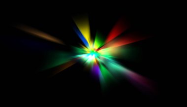 Parlayan yıldızın patlaması. Dinamik renkli arkaplan resmi. Parıldayan ışıklar duvar kağıdı. Tasarımınız için canlı şablon.