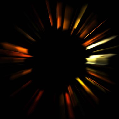 Canlı ve canlı ışık parlamalarının serin arkaplanı. Renkli parlak ışıklar patlama efektiyle görüntülenir. Parlak renkli arkaplan.