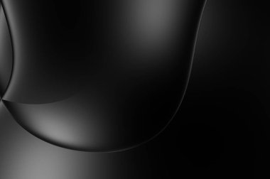 Web sitesi, poster, marka kimliği, broşür, sunum şablonu için lüks koyu bir arka plan. Dalgalı şekilli kaliteli tasarım. Dalgalanmalı soyut arkaplan. Pankart veya kapak tasarımı için dekorasyon.