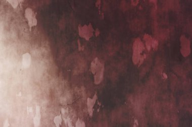 Gergin bir geçmişi ve sıkıntılı bir yapısı var. Renkli tozlu şablon. Tasarımınız için doku ve elementler. Çizik ve lekeli duvar kağıdı. Gotik duvar.