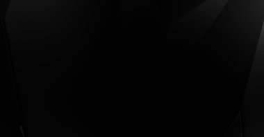 Lüks minimalist tasarım. Fütürist şablon. Karanlık elementleri olan birinci sınıf soyut duvar kâğıdı. Zarif bir zemin. Siyah üç boyutlu geometrik arkaplan. Poster, broşür, sunum için tasarım.