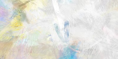 Soyut arkaplanda pürüzlü fırça darbeleri. Fırça boyası. Renkli boya darbeleri. Eşsiz duvar sanatı. Tuvaldeki modern sanat. Renkli çağdaş sanat eserleri.