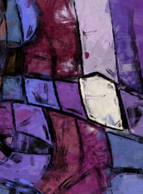 Tuval üzerinde etkileyici fırçalanmış resim. Kaotik resim. Taranmış Boyalı Soyut Arkaplan. Fırça darbesi ile boyanmış. Kaos duvarı sanatı. Sanatsal canlılık ve renkli duvar kağıdı.