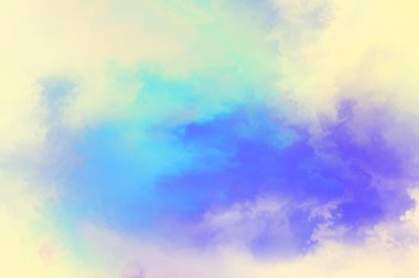 Modern fırça darbeleri. Poster, duvar sanatı, afiş, kart, kitap kapağı veya ambalaj için rahatlatıcı kompozisyonun yumuşak renkli çizimi. Pastel renklerle suluboya. 