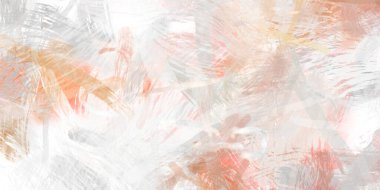 Soyut arkaplanda pürüzlü fırça darbeleri. Fırça boyası. Renkli boya darbeleri. Eşsiz duvar sanatı. Tuvaldeki modern sanat. Renkli çağdaş sanat eserleri.